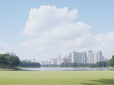 现代城市背景