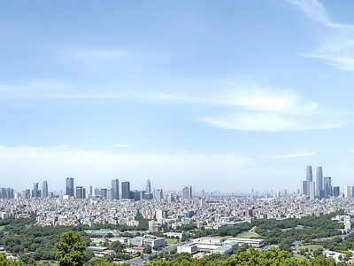 现代城市背景