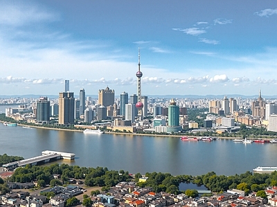 现代城市背景