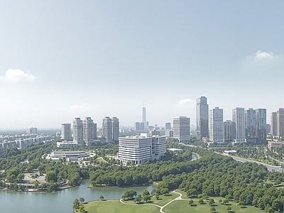 现代城市背景