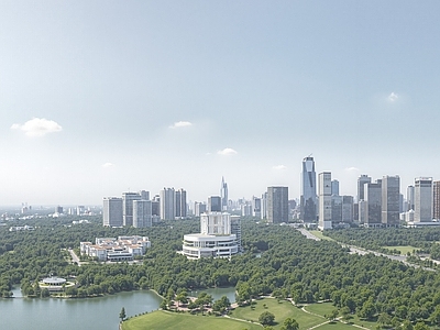 现代城市背景
