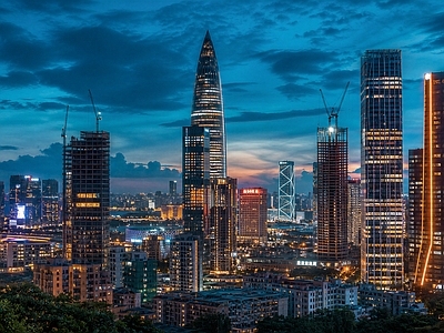 现代城市背景