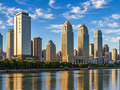 现代城市背景
