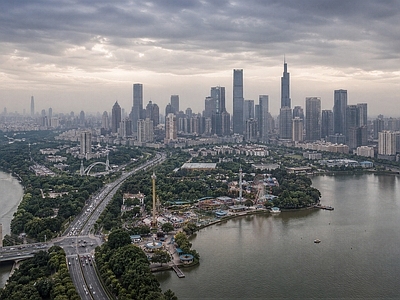 现代城市背景