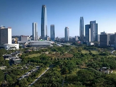 现代城市背景