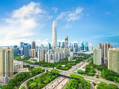 现代城市背景