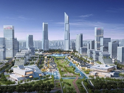 现代城市背景