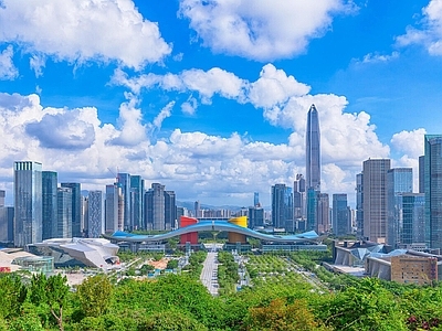 现代城市背景