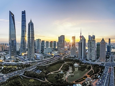 现代城市背景