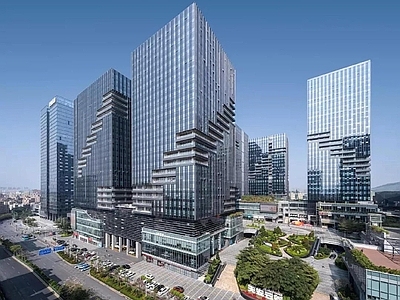 现代城市背景