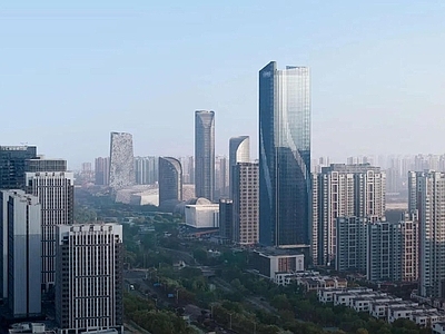 现代城市背景