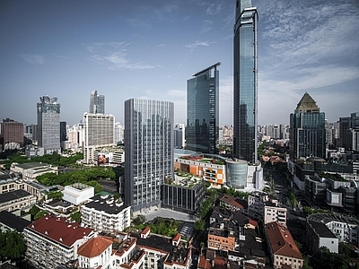 现代城市背景