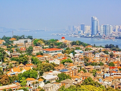 现代城市背景