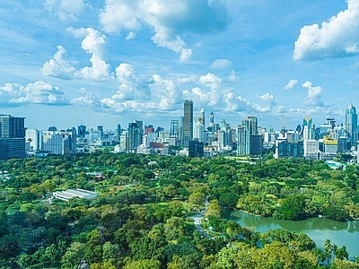 现代城市背景
