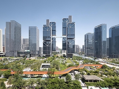 现代城市背景