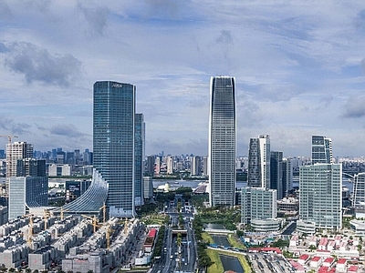 现代城市背景