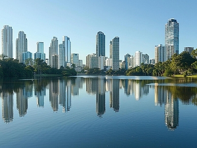 现代城市背景