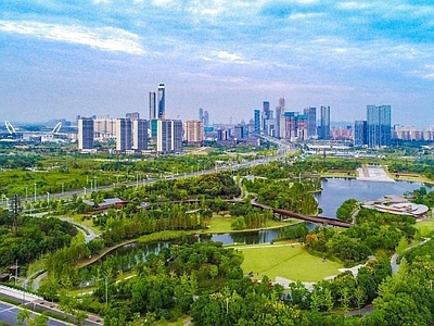现代城市背景