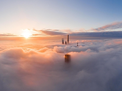 现代城市背景