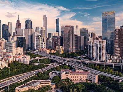 现代城市背景