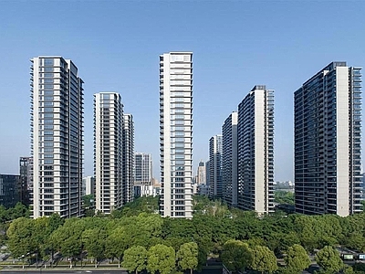 现代城市背景