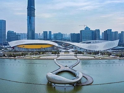 现代城市背景