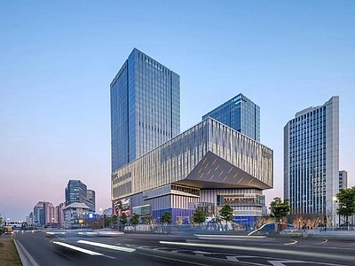 现代城市背景