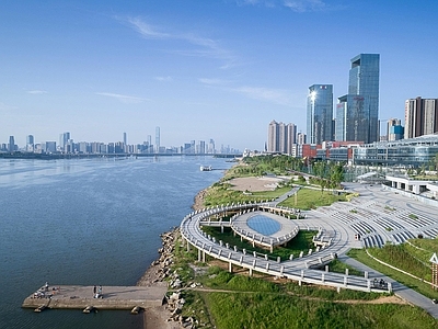 现代城市背景