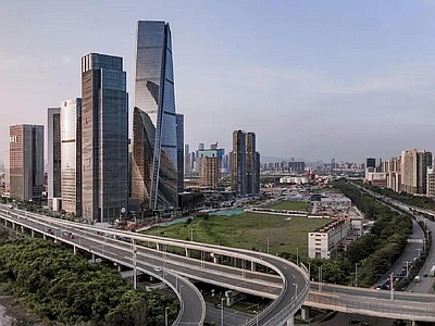 现代城市背景