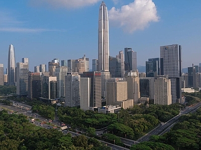 现代城市背景