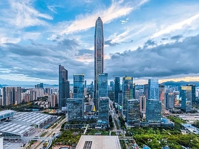现代城市背景