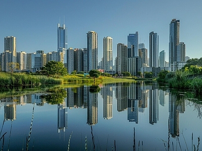 现代城市背景