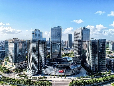现代城市背景