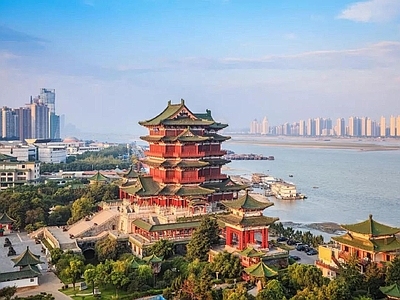 现代城市背景