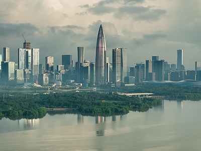 现代城市背景