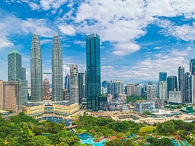 现代城市背景