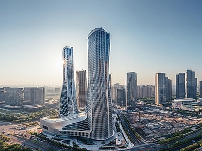 现代城市背景