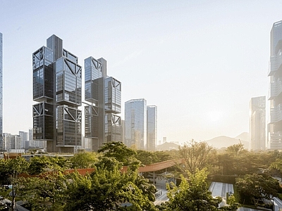 现代城市背景
