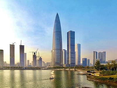 现代城市背景