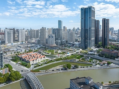现代城市背景
