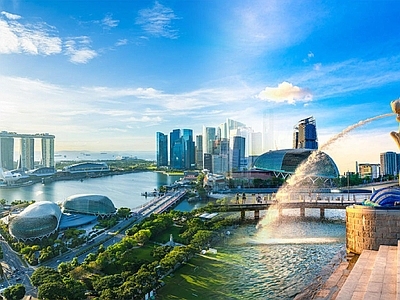 现代城市背景