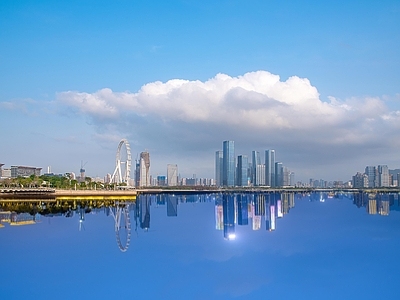 现代城市背景