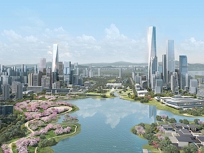 现代城市背景