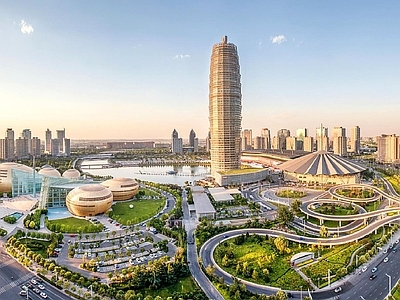 现代城市背景