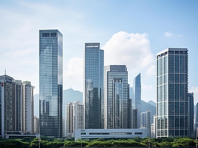 现代城市背景