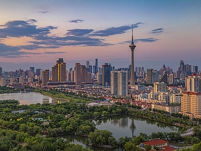 现代城市背景