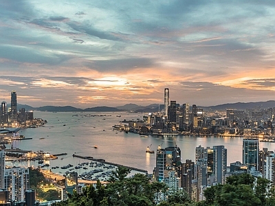 现代城市背景
