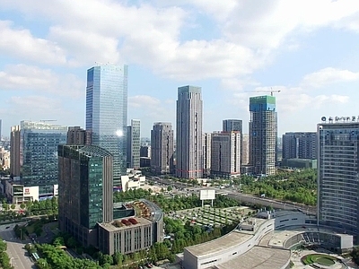 现代城市背景