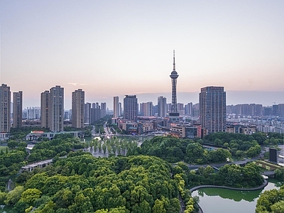 现代城市背景