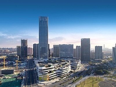 现代城市背景